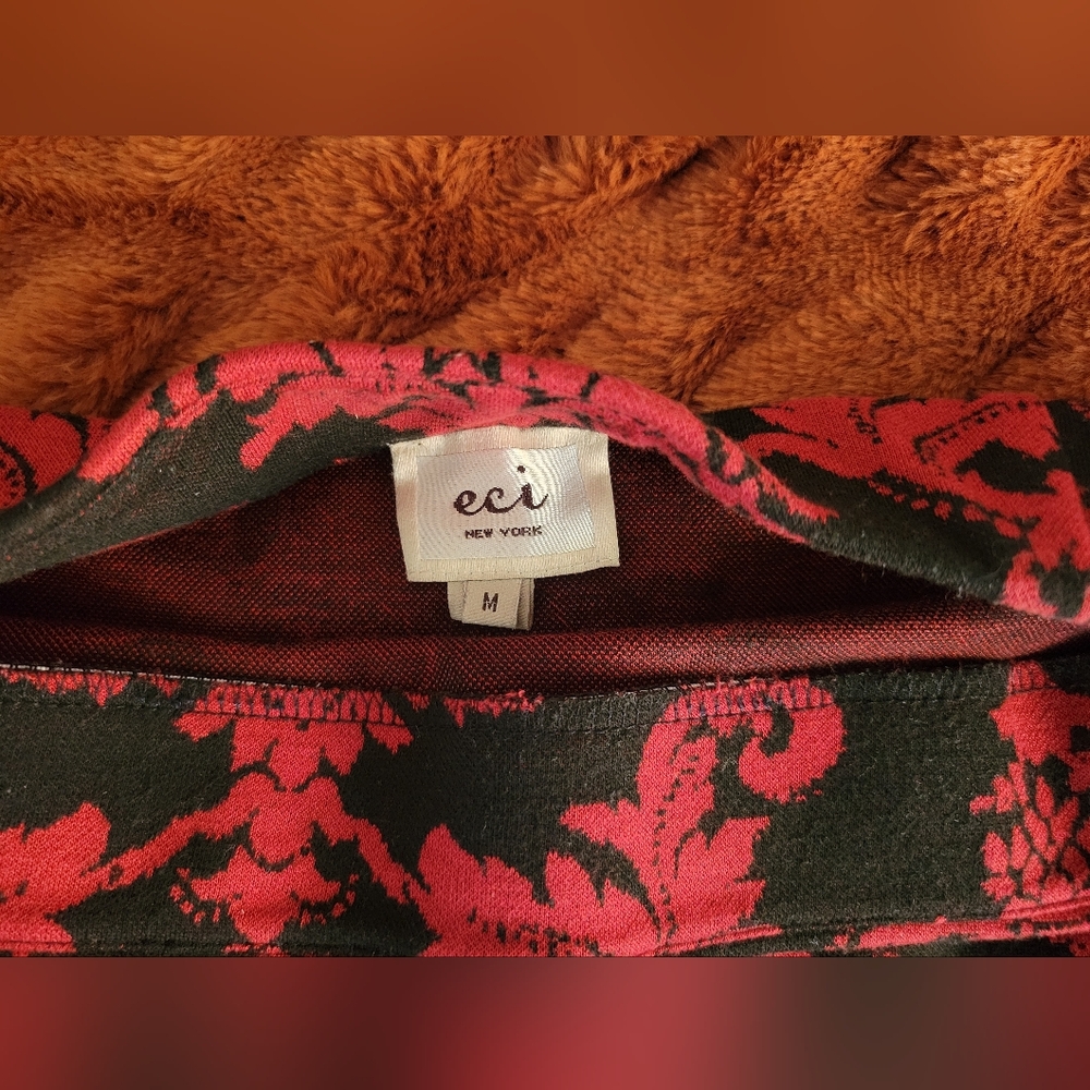 Eci New York Black And Red Skirt - Picture 2 of 6